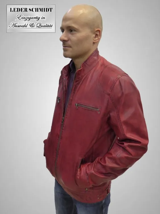 dünne leichte Herren Lederjacke